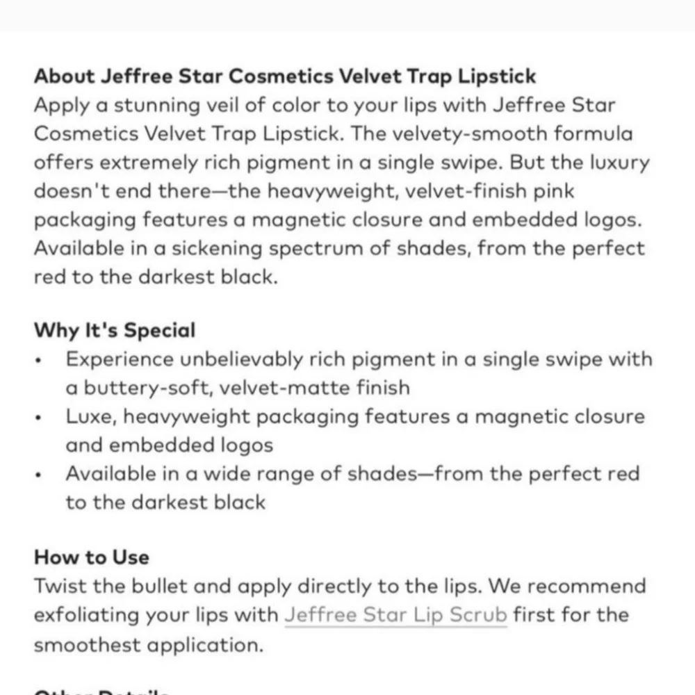 JEFFREE STAR Velvet Trap Lipstick - CHOCOLATE FONDUE